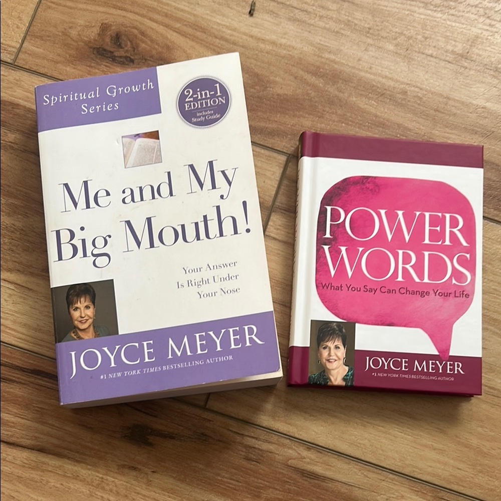 Joyce Meyer Book Set - Power Words and Me and My Big Mouth!